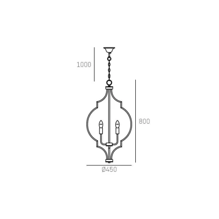 Lampa Hampton wisząca czarna  NASHVILLE P05186BK - Cosmo Light